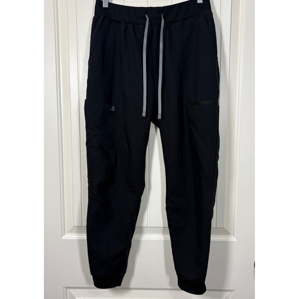 Fabletics Black Jogger Scrub Pants Womens Medium Cargo Pockets GU2253977-0001